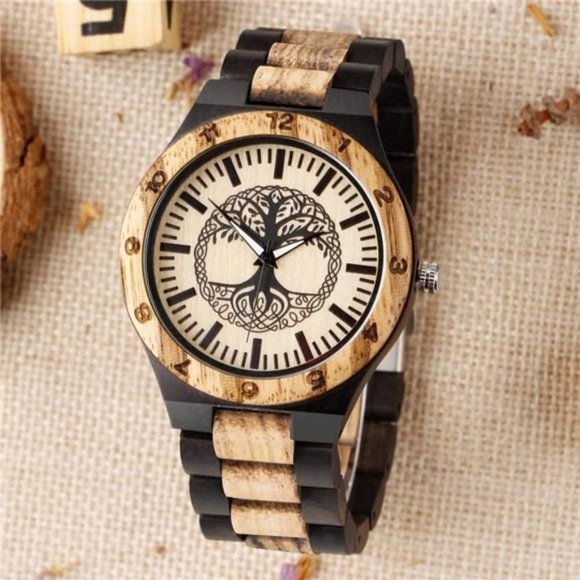 NEW Mens Wooden Luxury Watch